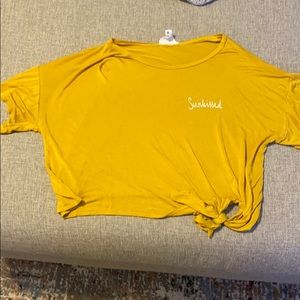 Super soft everyday tee with side tie